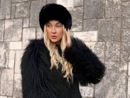 Fur Duo Collar black