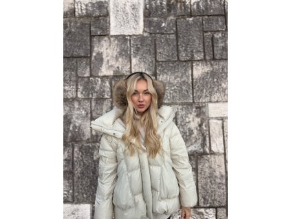 Kožušinové ušianky z mývala Natural Raccoon