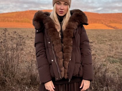 Cocoa Fur Icon Luxusná páperová bunda
