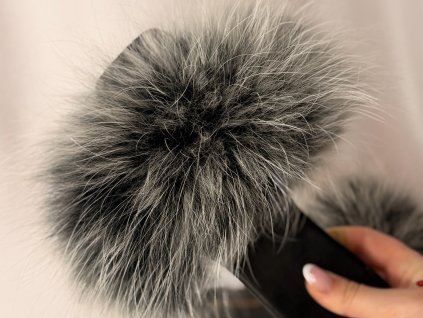 kožené šľapky silver