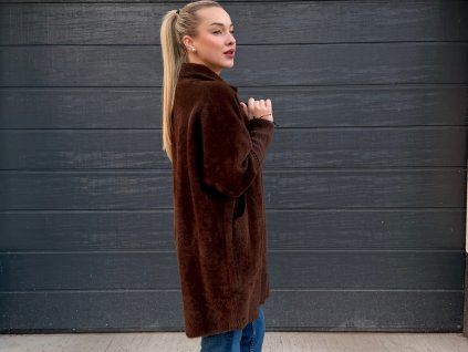 Alpaca Premium Coat – Chocolate Brown