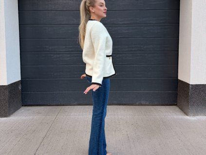 Chic Knit Jacket – Cream