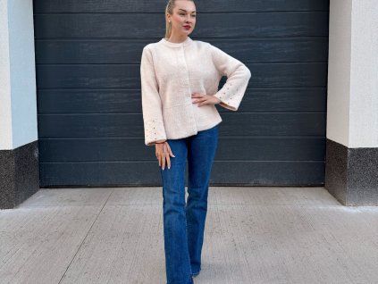 LUNA Pearl Jacket – Powder Pink