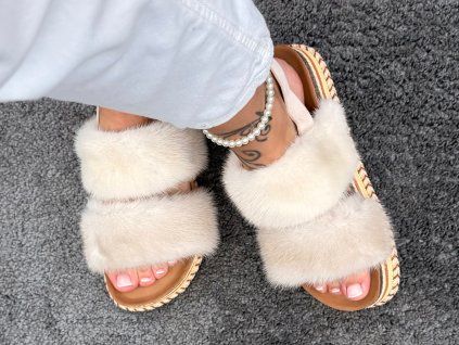 IVORY MONACO Mink Sandals – Limited Edition