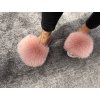 Kožušinové šľapky Pink Blossom