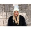 Ivory Wool Pom Hat