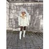 Perová bunda s lamou Ivory Dream