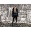 Krátka perová bunda s fínskou líškou Black Fox