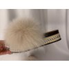 kožušinové šľapky zdobené