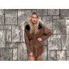 Luxusný alpaka kabát Chocolate
