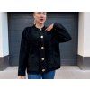 Chic Knit Jacket dámsky čierny kabátik