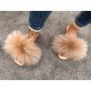 LUNA Beige Fox Slippers