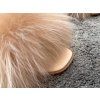 LUNA Beige Fox Slippers