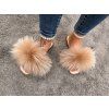 LUNA Beige Fox Slippers