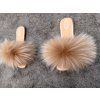 LUNA Beige Fox Slippers