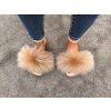 LUNA Beige Fox Slippers