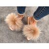 LUNA Beige Fox Slippers
