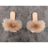 LUNA Beige Fox Slippers