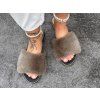TAUPE ROYAL Mink Slides – Limited Edition