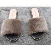 TAUPE ROYAL Mink Slides – Limited Edition