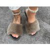TAUPE ROYAL Mink Slides – Limited Edition