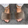 TAUPE ROYAL Mink Slides – Limited Edition