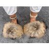RACCOON Glam Fur Slides – Natural Edition