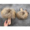 RACCOON Glam Fur Slides – Natural Edition