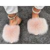 BABY PINK Fox Fur Slides Luxury