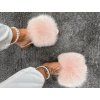 BABY PINK Fox Fur Slides Luxury