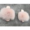 BABY PINK Fox Fur Slides Luxury
