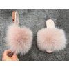 BABY PINK Fox Fur Slides Luxury
