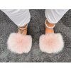 BABY PINK Fox Fur Slides Luxury