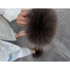 Chocolate Raccoon Fur Slides Luxury