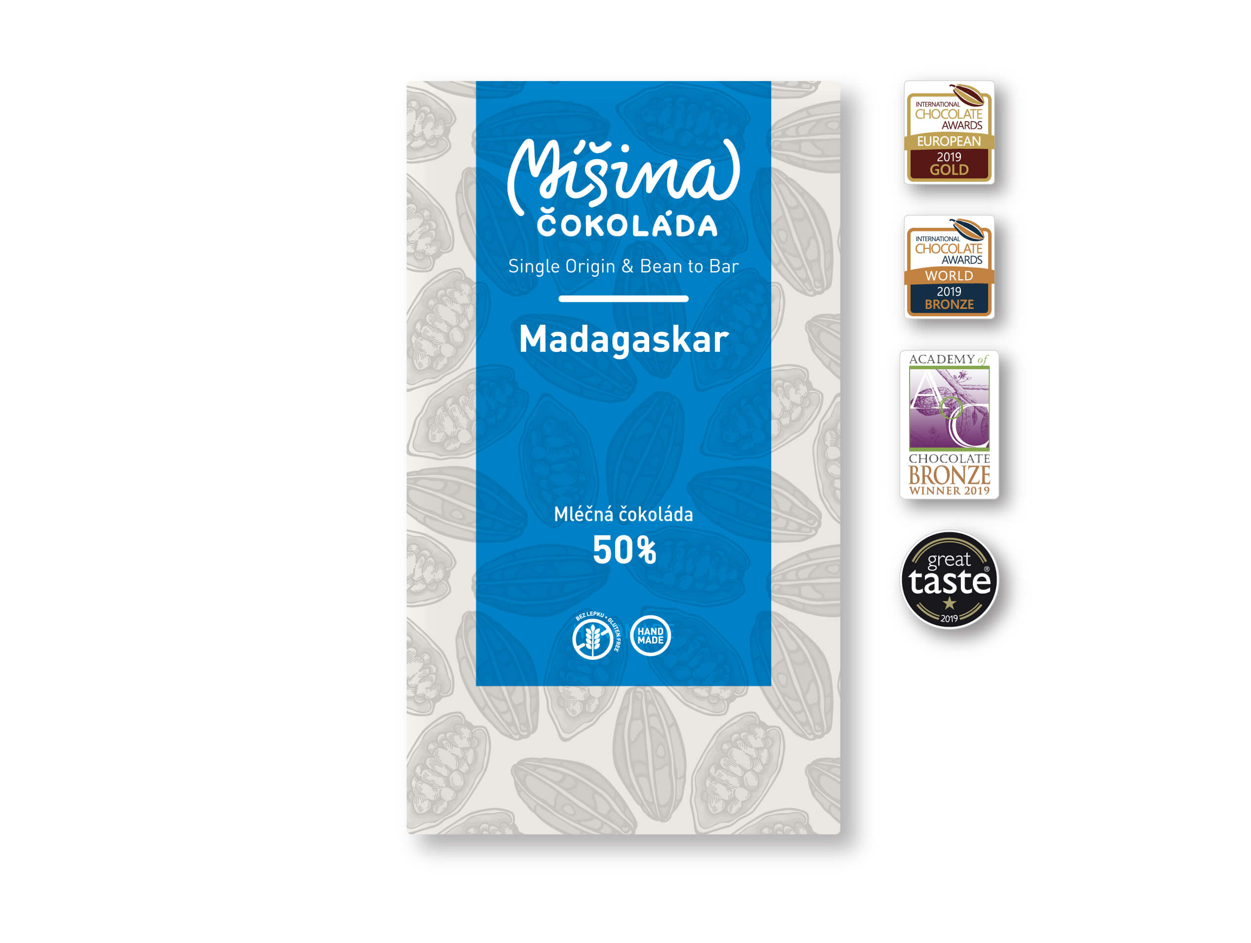 Míšina čokoláda Mléčná čokoláda 50% Madagaskar