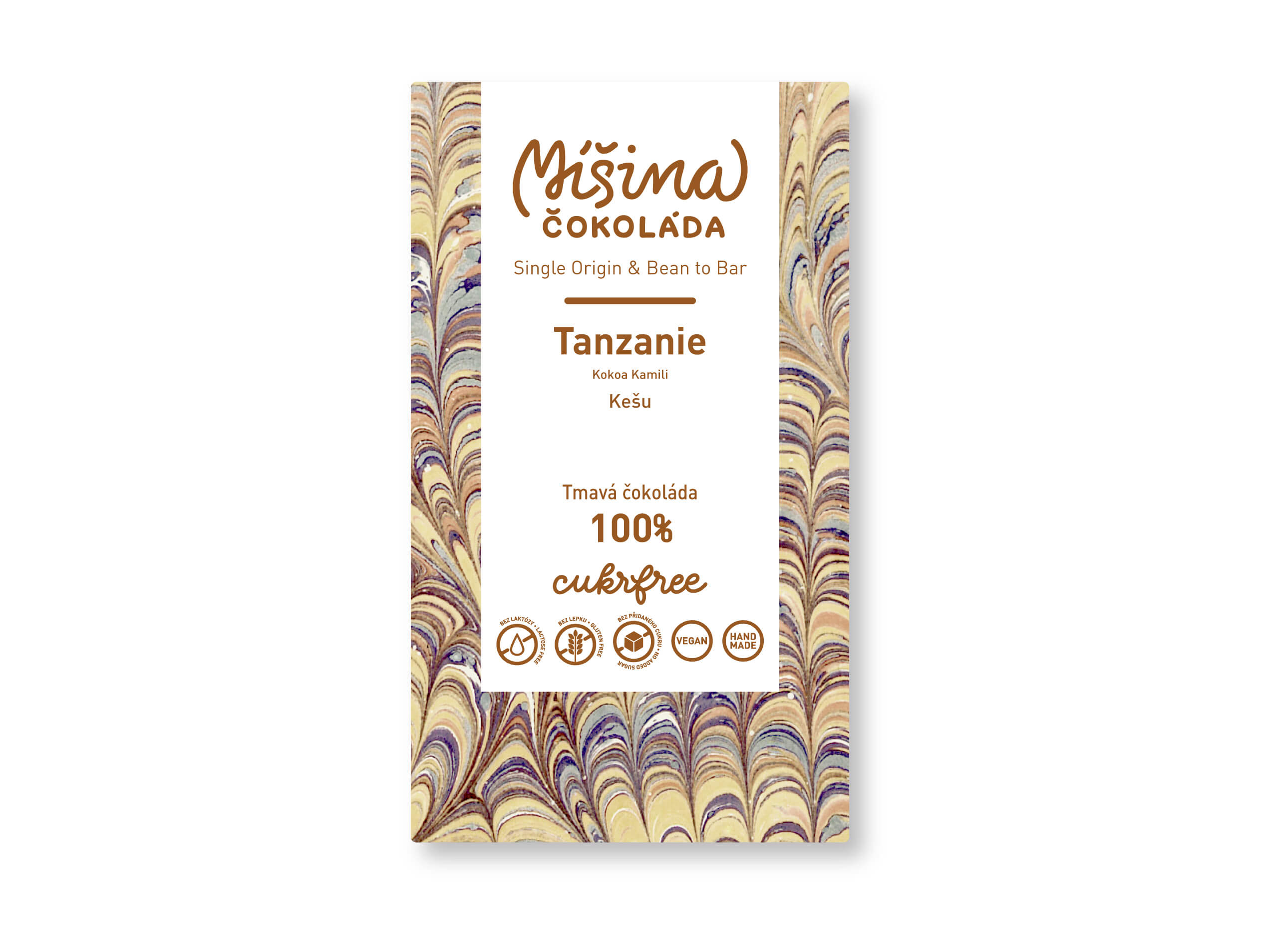 Levně CUKRFREE tmavá čokoláda 100% Tanzanie s kešu