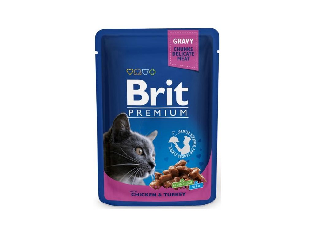 Brit Premium Cat kaps. -Gravy Chicken & Turkey 100 g