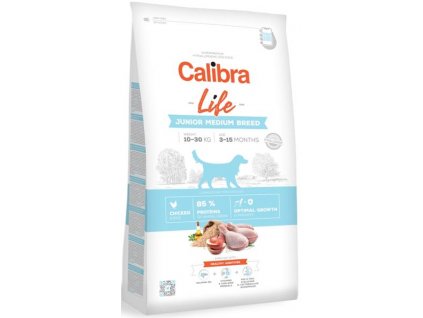 Calibra Dog Life Junior Medium Breed Chicken 12 kg