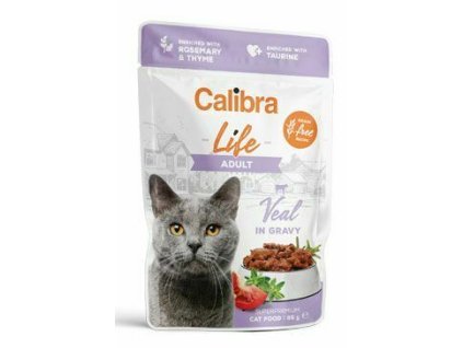 Calibra Cat Life kapsa Adult Veal in gravy 85g