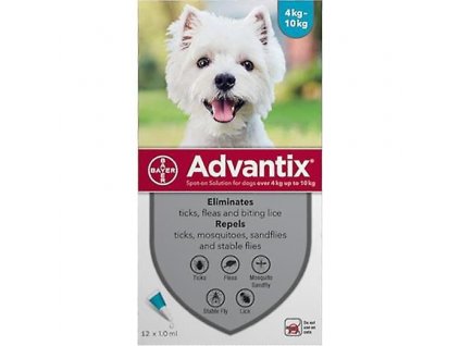 Advantix Spot On 1x1ml pro psy 4-10kg (1 pipeta)