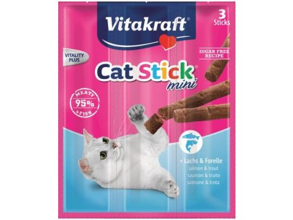 Vitakraft Stick mini cat - treska 18 g, 3 ks