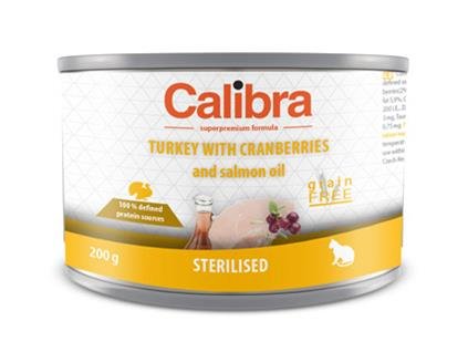 Calibra Cat Life  konz.Sterilised Turkey 200g