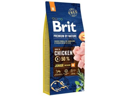 Brit Premium by Nature Dog Junior M 15 kg