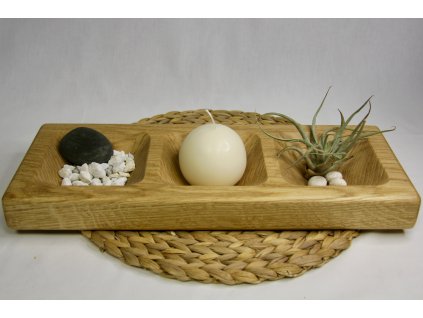 Masivní dubová miska zakulacená 3