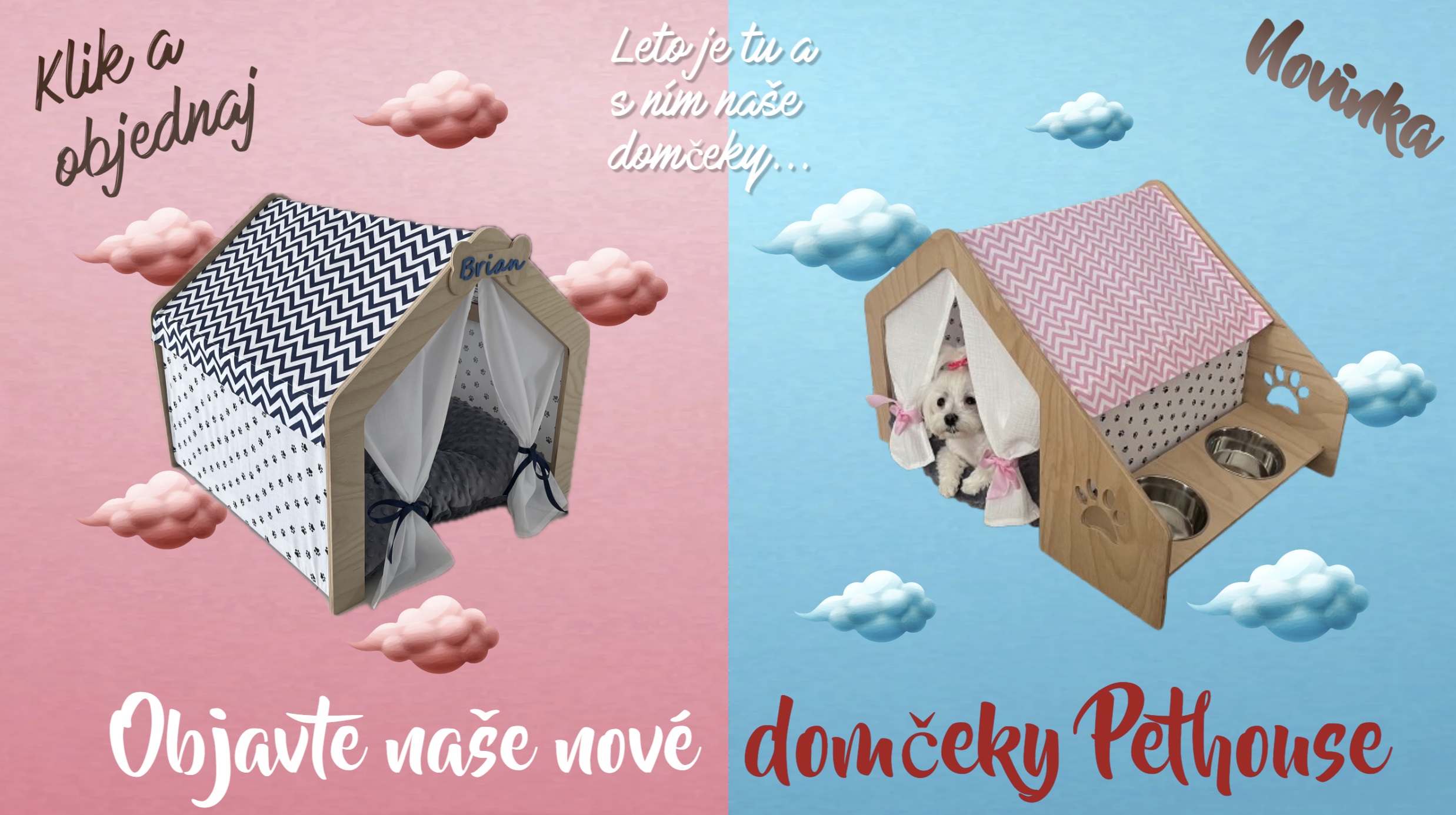 Domček Pethouse pre psa alebo mačku