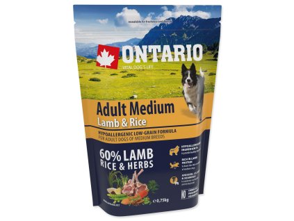 Ontario adult medium lamb rice