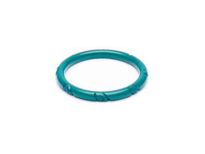 HEAB19 10S Narrow Jade Green Fakelite Bangle