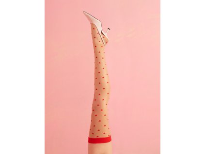 Punčochy Love Booster 15 den - červené