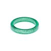 Splendettevintageinspired1950spinupstyleGreenLagoonGlitterBangle