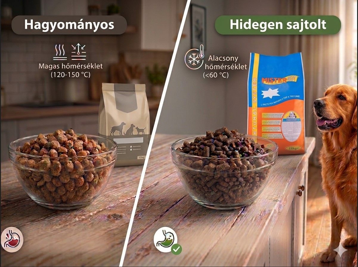 Miért a hidegen sajtolt táp a jövő? – A Mister Mix Dog eledel titka